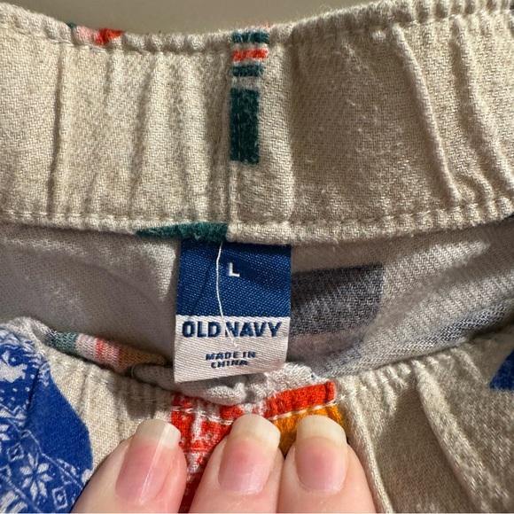 Old Navy Multicolor Sock Print Pajama Pants - Picture 2 of 3